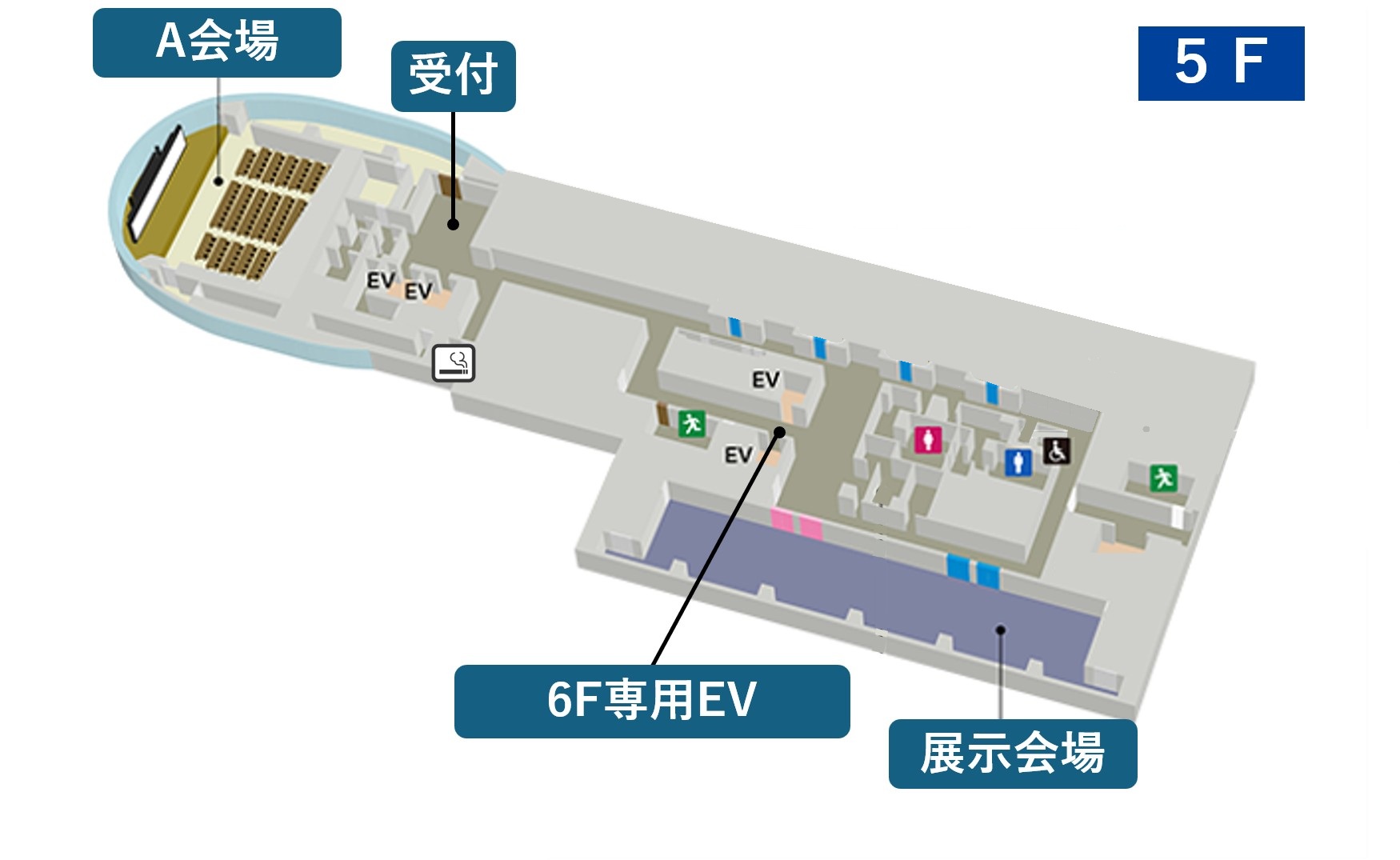 5F 会場レイアウト図
