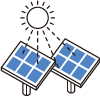 ソーラパネルによる<br>自立運用(2台)