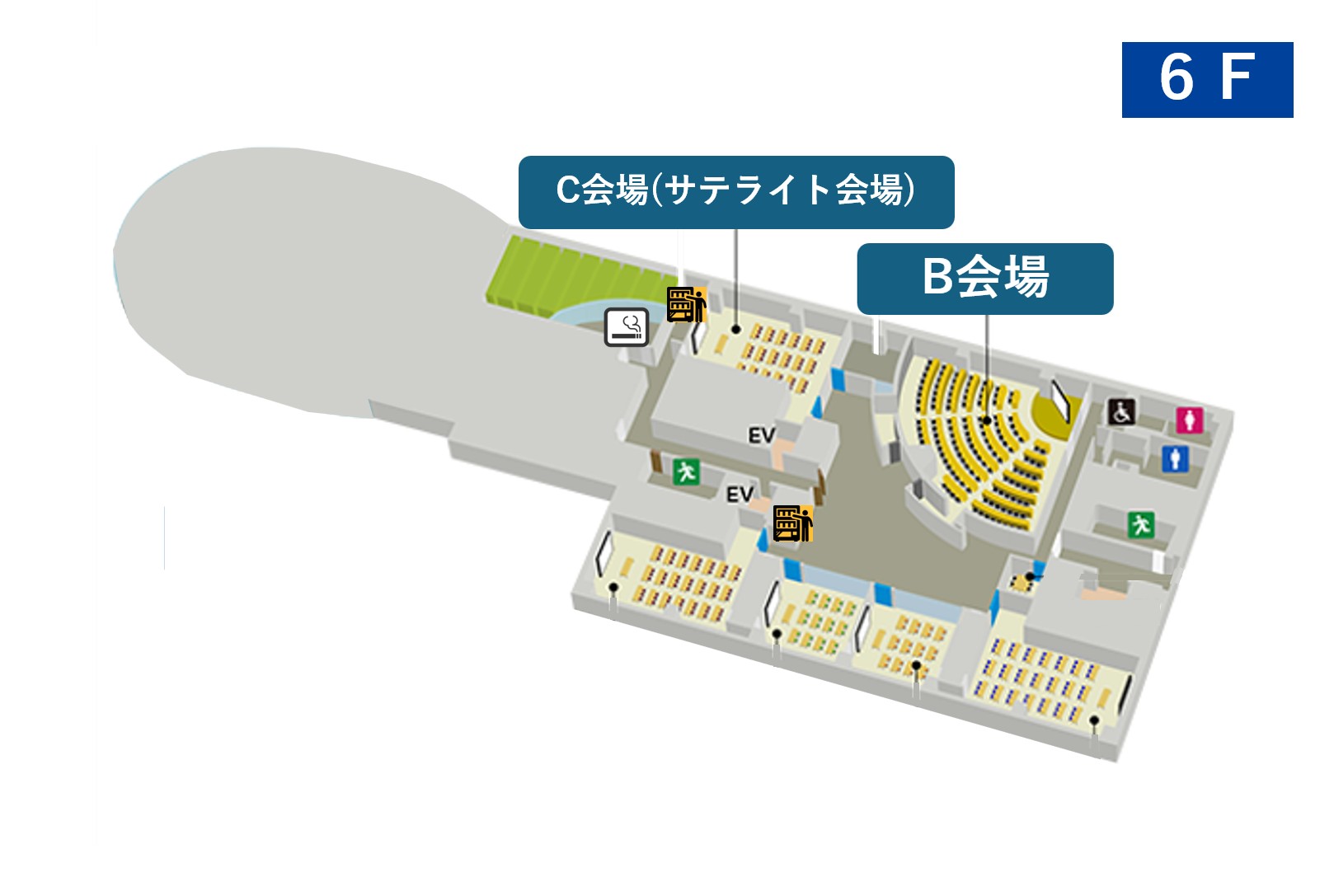 6F 会場レイアウト図
